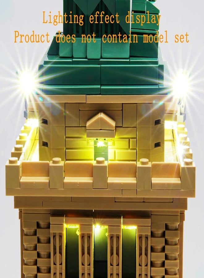 GEAMENT Light Kit for Architecture Statue of Liberty Compatible with Lego 21042 Landmark Building Bricks Model (Model Set Not Included) - Image 5
